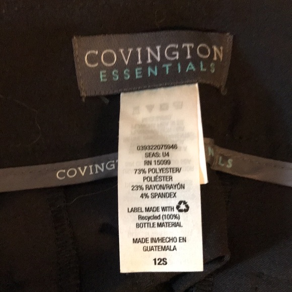 Covington Essentials Women’s dress pants Size 12S in very good condition - Picture 3 of 16